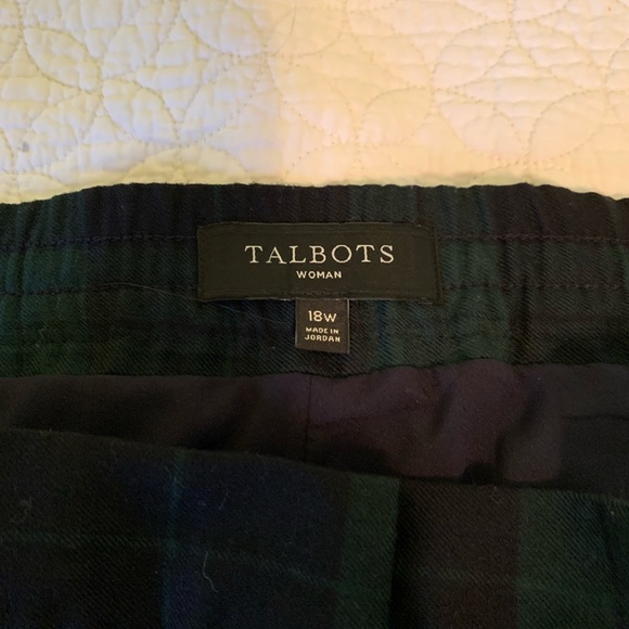 Talbots 18W plaid pants - Picture 7 of 8